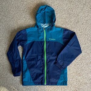 Columbia Teal and Navy Hooded Jacket